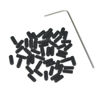 Picture of KAISH 50x US #4-40 x 1/4" Black Guitar Bridge Saddle Height Adjustment Hex Screws for Stratocaster/Telecaster