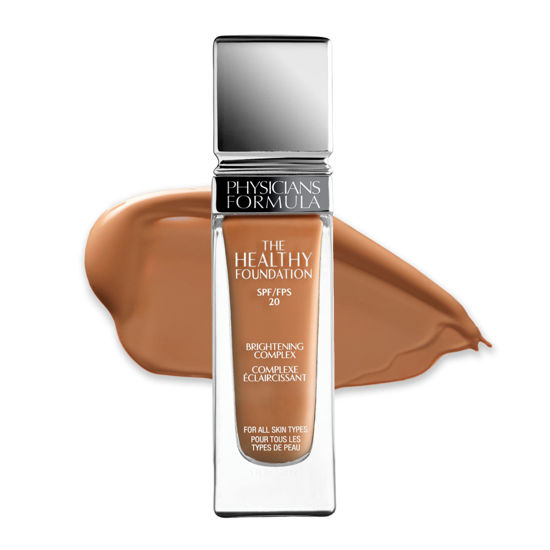 Picture of Physicians Formula The Healthy Foundation DW2 Dark-Warm | Hydrating Liquid, Natural Finish, SPF 20 | Dermatologist Tested, Clinicially Tested