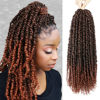 Picture of Passion Twist Hair - 8 Packs 20 Inch Passion Twist Crochet Hair For Black Women, Crochet Pretwisted Curly Hair Passion Twists Synthetic Braiding Hair Extensions (20 Inch 8 Packs, T350)