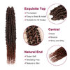 Picture of Passion Twist Hair - 8 Packs 20 Inch Passion Twist Crochet Hair For Black Women, Crochet Pretwisted Curly Hair Passion Twists Synthetic Braiding Hair Extensions (20 Inch 8 Packs, T350)