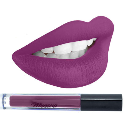 Picture of Mynena Long Lasting Lipstick Matte Velvet Finish Waterproof Lightweight No Smudge Vegan and Cruelty-Free - Iris