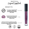 Picture of Mynena Long Lasting Lipstick Matte Velvet Finish Waterproof Lightweight No Smudge Vegan and Cruelty-Free - Iris