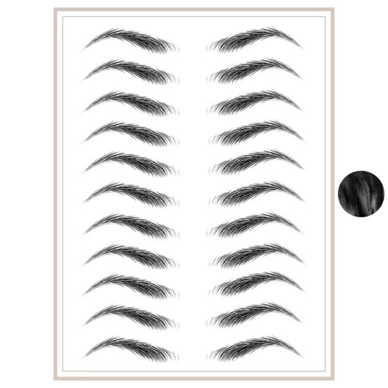 Picture of Brows by Bossy Studio & Co Temporary Eyebrow Tattoos Waterproof Eyebrow Stickers, False Tattoos Hair Like Peel Off Instant Transfer Brows For Women And Men