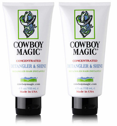 Picture of Cowboy Magic Detangler & Shine for Horse, 4 oz - 2 Pack Conditioner, White