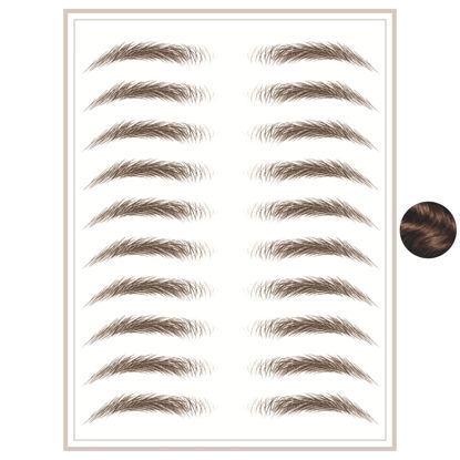 Picture of Brows by Bossy Temporary Eyebrow Tattoos Waterproof Eyebrow Stickers, False Tattoos Hair Like Peel Off Instant Transfer Brows For Women And Men | Natural Strokes, Shaping, Tint…