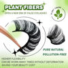 Picture of 3d Plant Fibre Russian Strip Lashes, D Curl Lash Strips, Natural False Lashes Mink, Wispy Fake Lashes, D Curl Strip Lashes, Natural Wispies Mink Eyelashes, Faux Mink Eyelashes Natural Look(DC03)