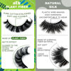 Picture of 3d Plant Fibre Russian Strip Lashes, D Curl Lash Strips, Natural False Lashes Mink, Wispy Fake Lashes, D Curl Strip Lashes, Natural Wispies Mink Eyelashes, Faux Mink Eyelashes Natural Look(DC03)