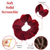 Picture of Set of 2 Solid Scrunchies - Burgundy