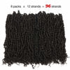 Picture of Toyotress Tiana Passion Twist Hair - 24 Inch 8 Packs 12 strands/pack Pre-Twisted Pre-Looped Passion Twists Crochet Braids Made Of Bohemian Hair Synthetic Braiding Hair Extension (24 Inch, #2-8P)