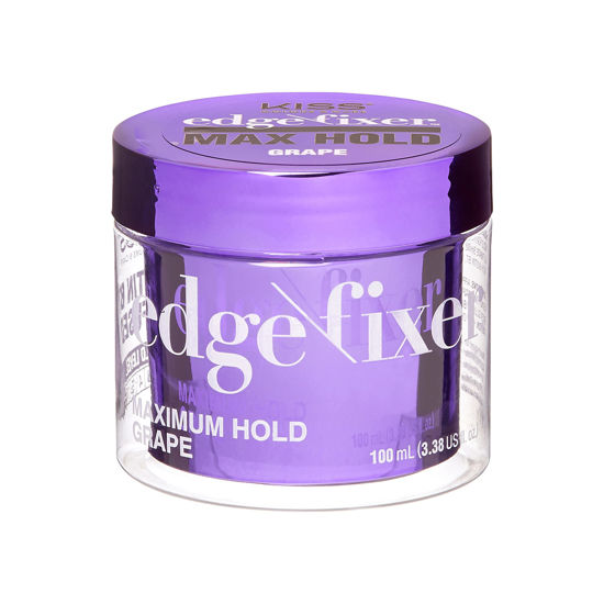Picture of Edge Fixer 24 Hour Maximum Hold Edge Wax No Flaking Biotin B7 Infused Hair Gel 3.38 US fl.oz (Grape)