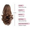 Picture of Ponytail Extension ,HSPJHTM Brown Hair Extensions Ponytail Extension Claw for Women Curly Hair Piece 12" Synthetic Pony Tail Hair Extensions Very Short & Voluminous Curled Wavy Medium Brown