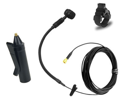 Picture of HEIMU Clip On Instrument Condenser Microphone + Universal Clip (for Clarinet)