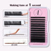 Picture of ALLOVE Eyelash Extension Volume Lash Extensions 0.07mm CC Curl 11mm Easy Fan Lash Extensions Rapid Blooming Self Fanning Volume Lashes