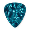 Picture of Dunlop 483P11TH Genuine Celluloid, Turquoise Pearloid, Thin, 12/Player's Pack