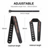 Picture of Guitar Strap Leather 3 Inch Wide Genuine Leather Adjustable Strap, Vintage Jacquard Padded Guitar Shoulder Strap for Acoustic, Electric and Bass Guitars