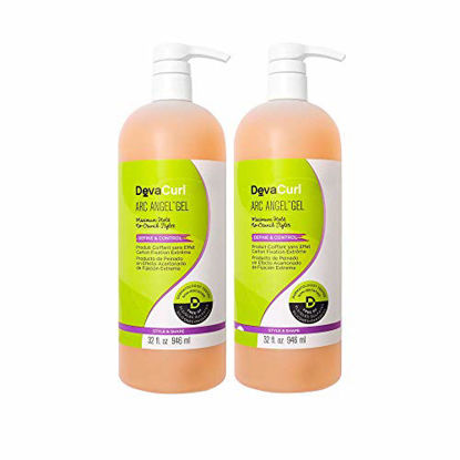 Picture of DevaCurl Arc Angel, Maximum Hold, Moisturize, Define and Control Styling Gel for Curly Hair, 32 Ounce, 2-Pack