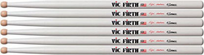 Picture of Vic Firth Corpsmaster Marching Drum Stick 3-Pack SRH Ralph Hardimon Wood Tip