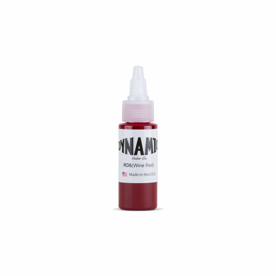 Picture of Dynamic Wine Red Tattoo Ink Bottle 1oz