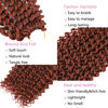 Picture of Passion Twist Hair Copper Red 24 Inch 8 Packs Water Wave Crochet Hair For Black Women Curly Braiding Hair Long Spring Twist Hair Crochet Braids Synthetic Hair Extension (24 Inch (Pack of 8), 350#)