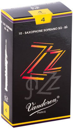 Picture of Vandoren SR404 Soprano Sax ZZ Reeds Strength 4; Box of 10