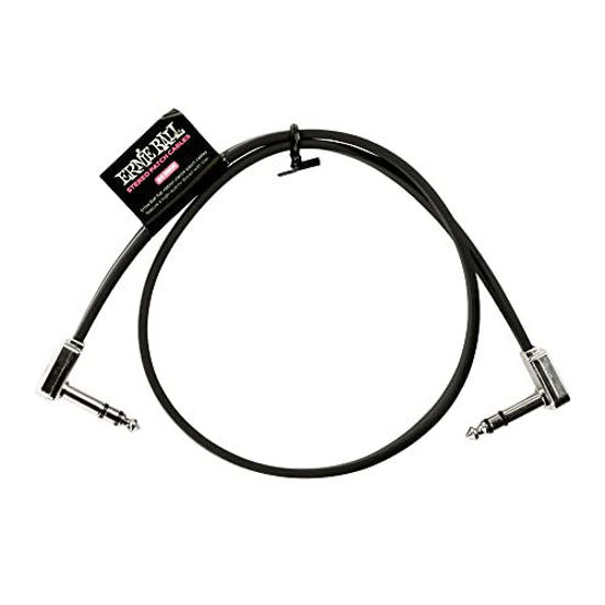 Picture of Ernie Ball Flat Ribbon Stereo Patch Cable, 24in, Black (P06410)