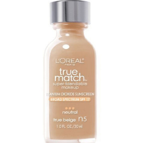 Picture of L'Oreal Paris Makeup True Match Super-Blendable Liquid Foundation, True Beige N5, 1 Fl Oz,1 Count