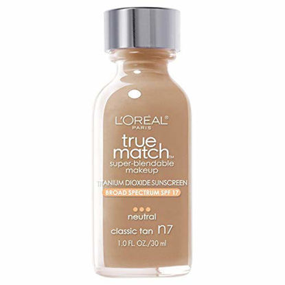 Picture of L'Oreal Paris Makeup True Match Super-Blendable Liquid Foundation, Classic Tan N7, 1 Fl Oz,1 Count