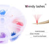 Picture of Colored Premade Fans Short Stem 500 Fans 10D Eyelash Extensions 0.07mm C/D Curl 13-16mm Single Length WENDY LASHES Russian Volume Pre-made Lash Extension ( 500PCS-10D-0.07-D, 15mm )