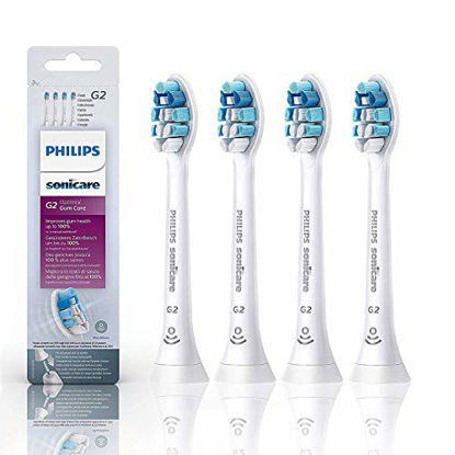 Picture of Toothbrush Heads Replacment G2 Compatible with Sonicare Toothbrushes,HX9034/65 Optimal Gum Care Brush Heads for DiamondClean,EasyClean,FlexCare Platinum (4Pack-HX9034/65)