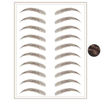 Picture of Brows by Bossy Temporary Eyebrow Tattoos Waterproof Eyebrow Stickers, False Tattoos Hair Like Peel Off Instant Transfer Brows For Women And Men | Natural Strokes, Shaping, Tint…