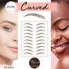 Picture of Brows by Bossy Temporary Eyebrow Tattoos Waterproof Eyebrow Stickers, False Tattoos Hair Like Peel Off Instant Transfer Brows For Women And Men | Natural Strokes, Shaping, Tint…