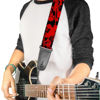 Picture of Buckle-Down Guitar Strap - Dancing Bears Black/Multi Color - 2" Wide - 29-54" Length