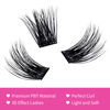 Picture of Cluster Lashes 48pcs Individual Lashes Mix D Curl Lash Clusters DIY Eyelash Extension Wispy Eyelash Clusters Soft Individual Lash Extensions Segment Cluster Eyelash Extensions (FD18-0.07D, 10-16mm)