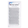 Picture of Volume Lash Extensions 10D Premade Fans Eyelash Extensions 0.07mm Thickness C/D Curl Short Stem Premade Volume Eyelash Extensions Pointed Base Fans by WENDY LASHES(10D-0.07-D, 14-20mm Mixed Tray)