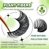 Picture of 3d Plant Fibre Russian Strip Lashes, D Curl Lash Strips, Natural False Lashes Mink, Wispy Fake Lashes, D Curl Strip Lashes, Natural Wispies Mink Eyelashes, Faux Mink Eyelashes Natural Look (SDC09)