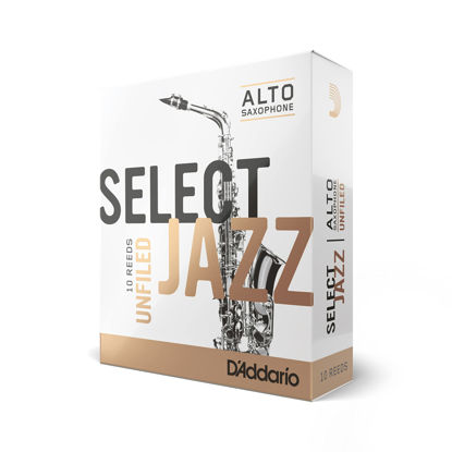 Picture of Rico Select Jazz Alto Sax Reeds, Unfiled, Strength 2 Soft, 10-pack