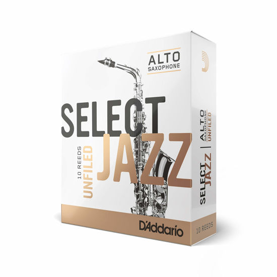 Picture of Rico Select Jazz Alto Sax Reeds, Unfiled, Strength 3 Strength Hard, 10-pack