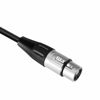 Picture of Devinal XLR Female to 1/4" Female calbe, 3 Pin Female to 6.35mm Socket Audio Cord, XLR Jack to TS/TRS Quarter inch Adapter Connector Converter Metal Construction 5FT 1.5 Meters