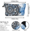 Picture of Cute Makeup Bags for Women, Mandala Travel Cosmetic Bag Purse Loomiloo Small Pouch Accessories Case Toiletry Organizer for Women Girls Gift (Mandala 55826)