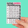 Picture of Best Music Stuff Guitar Chords Cheatsheet Laminated Pocket Reference (Small - 4-in x 6-in)