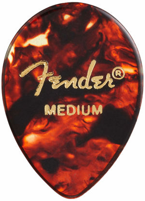 Picture of Fender Classic Celluloid Guitar Picks 354 Shape, Tortoise Shell, Medium, 12-Pack