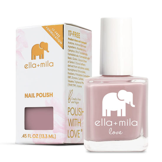 Picture of ella mila Professional Nail Polish - Quick Dry Nail Polish - Long-Lasting & Chip Resistant Formula (Love Collection - Sugar Fairy - 0.45 fl oz)