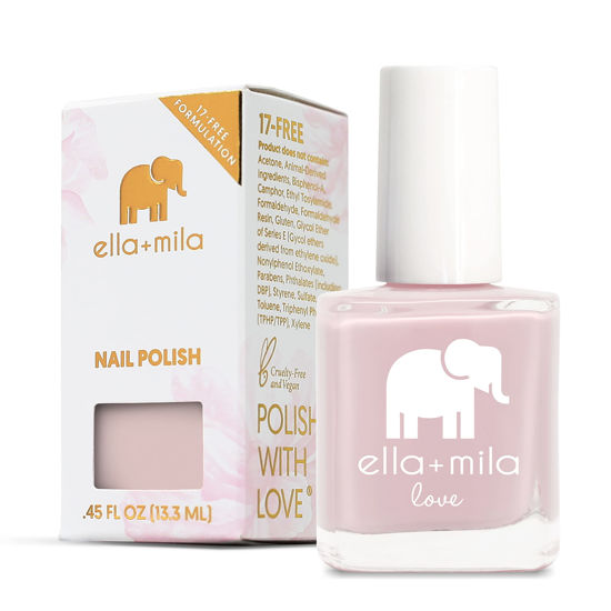 Picture of ella mila Professional Nail Polish - Quick Dry Nail Polish - Long-Lasting & Chip Resistant Formula (Love Collection - Honeymoon Bliss - 0.45 fl oz)