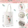 Picture of Letter Initial Canvas Tote Bag Personalized Present Bag Cosmetic Makeup Bag Monogrammed Gift for Teacher Bride(Letter Y)