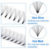 Picture of Volume Eyelash Extensions Premade Fans 5D/6D/8D/10D C/D Curl 16 Rows 13-20mm Mixed Ponited Base Preamde Lash Fans Volume Lash Extensions Supplies (10D-0.07-D, 13-20mm Mixed Tray)