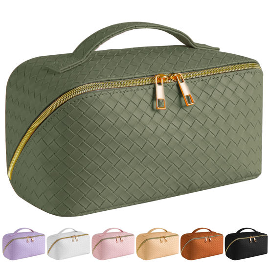  Large Capacity Travel Cosmetic Bag,PU Leather