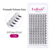 Picture of Premade Lash Extensions Fans 13D D Curl 12mm Premade Fans Eyelash Extensions Pro Point Matte Black Volume Lash Extension Supplies (13D-0.07-D, 12mm)