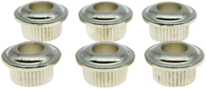 Picture of Dopro Metal Nickel 10mm Guitar Tuners Conversion Bushings Ferrules for Vintage Guitar Tuning Keys