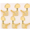 Picture of Musiclily 3+3 Half Moon Button Guitar Sealed Tuners Tuning Key Pegs Machine Head Set, Gold