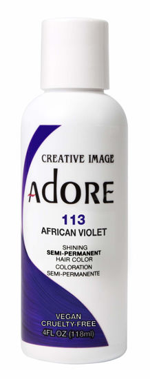 Picture of Adore Semi-Permanent Haircolor #113 African Violet 4 Ounce (118ml) (6 Pack)